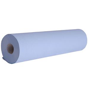 250mmx40m Blue 2 Ply JaniCare® Paper Wiper Roll / Hygiene Roll - Case of 24